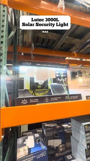 Lutec 3000L Solar Security Light 💡☀️