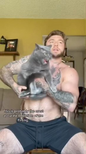 That’s one angry Kitty! #meow 😼#stitch with @garett__nolan | Shameless Elle