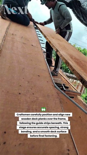 Deck Plank Installation and Alignment