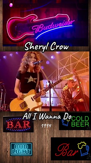 Sheryl Crow had an international hit in 1994 with her breakthrough single ‘All I Wanna Do.’ It peaked at number two on the US Billboard Hot 100 for six consecutive weeks. The song reached No1 in Canada & Australia & No4 in the UK. #fyp #ForYou #90sMusic #ThrowbackSongs #SherylCrow #90sSongs #TOTP