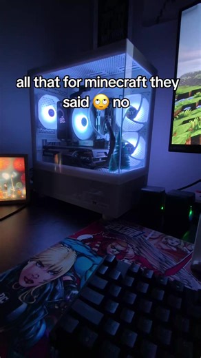 hate when people say all that just for a easy to run game 😭#pc #gaming #minecraft #tech #keyboard