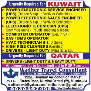 Gulf Job Vacancy Kuwait 2026 February 1, 2026