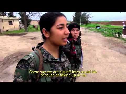YPJ Kurdish Female Fighters: A Day in Syria