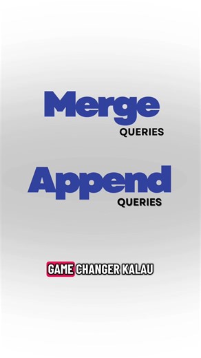 Ramai nak belajar Power Query tapi taktahu nak mula kat mana. 🧐 Kuncinya adalah faham beza Merge & Append. ➕ Append: Susun data bertingkat (Atas-Bawah). 🤝 Merge: Cantum data ke tepi (Kiri-Kanan). Kalau dah faham dua ni, baru la senang nak buat Dashboard 2026 yang mantap! Korang nak tutorial step-by-step? #exceltips #fyp #foryou #foryoupage #tips