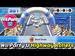 Wii Party U Highway Rollers Gameplay Beef Boss vs Susie vs Clara vs Barry | Master com AlexGamingTV