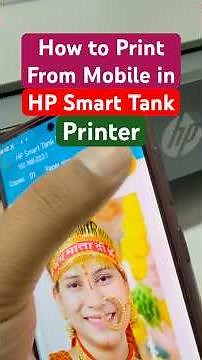 How to Print from Mobile Using WiFi on HP Smart Tank Printer