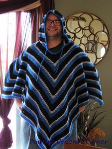 Crochet PDF Pattern for Mens or Womens Hooded Poncho One Size *instant Download* - Etsy