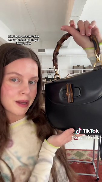 Gucci Bamboo Bags that just landed in our shop … 🛸 Here is a deep dive on history & details! These drop on www.aarchive.shop this Saturday, 4/20 at 12PMEST 💋 We love the Gucci Bamboo Bag for its cult status, timeless and innovative design, and it’s special place in Gucci’s history. #guccibamboobag #gucci #bagdrop #designerbags #shopsecondhand #bagshop #handbagaddict #sustainablefashion #creatorsearchinsights