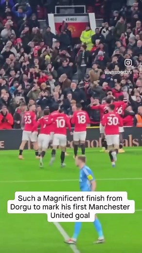 Danish International left back scores his first goal for the premier league giants at Old Trafford