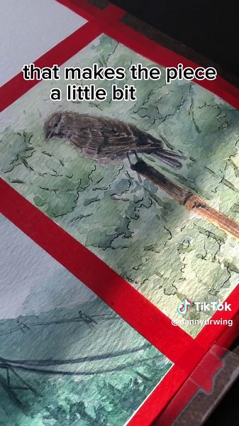 How to add a watercolor background #watercolorpainting #watercolortutorial #easywatercolor #howtopaint #beginnerwatercolor #watercolour #watercolorartist #watercolorartists #simplewatercolor #paintingtutorial #dannydrwing #birdpainting #birdpaintings #wetonwet #wetonwetpainting #watercolorwetonwet #inkandwash #inkandwatercolour #inkandwatercolor