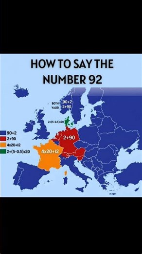 How Different European Countries Say 92 🇪🇺🔢