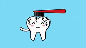 Sick Cartoon Tooth Brushing Hygiene Dental Stock Footage SBV-324688594 - Storyblocks