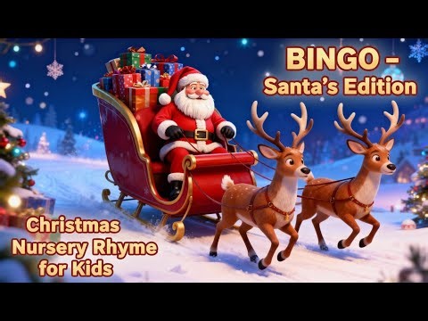 BINGO – Santa’s Edition 🎅 | Christmas Nursery Rhyme for Kids | Avalu Studios™
