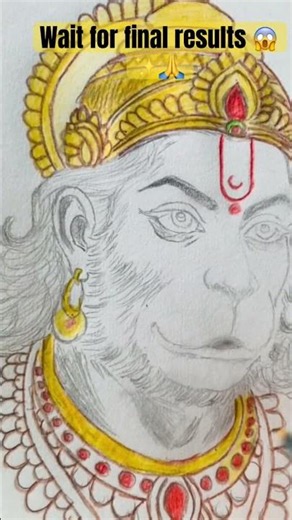 Hanuman drawing ✨😱🙏#shortsfeed #youtubeshorts #shorts