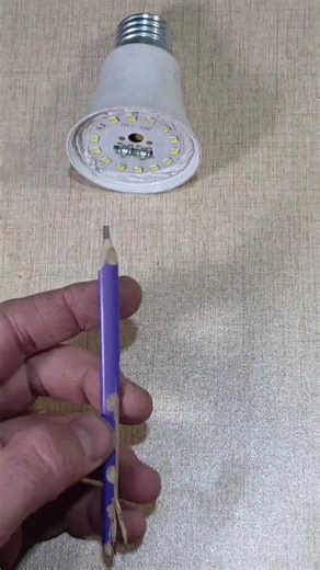 Sirf Pencil Se 220V LED Light Repair 😲 100% Working Method🔧✏️ #electrical #electrician #electronic