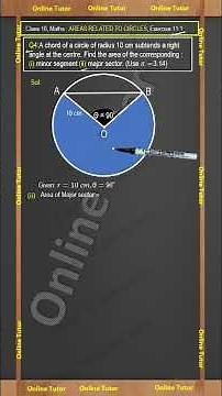 Q4 Exercise 11.1 Class 10 Maths | Areas Related to Circles | NCERT Solution Explained Step by Step.