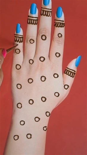 ❤️🥰 Simple Dot Mehndi Design For Beginners #mehndi #viral #trending #ytshorts #reels #hennadesign