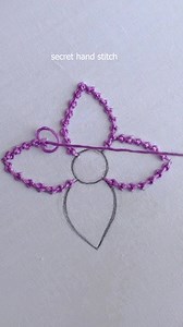 Supper easy embroidery palestrina stitch flower🌷🪡 | Secret Hand Stitch
