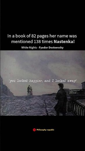 Fyodor Dostoevsky, White Nights #dostoevsky #shorts