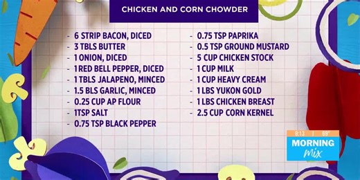 [SPONSORED] Rise & Dine: Chicken and corn chowder