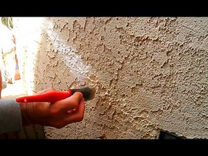 Painting Westpac EZ Patch Spackling Compound to Color Match Stucco