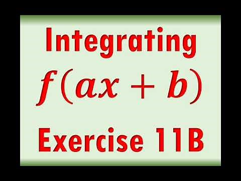 A2 Maths - Pure - Integration f(ax+b)
