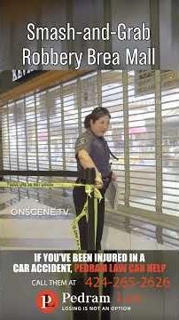 Smash and Grab Robbery Brea Mall