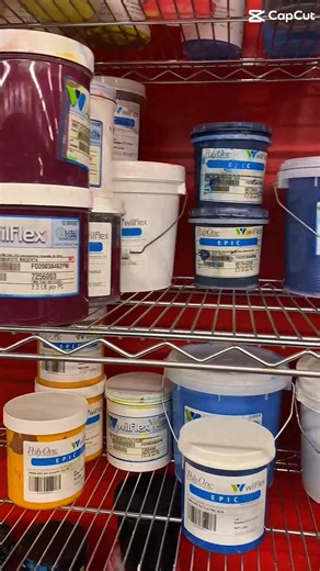 🎨 Behind the scenes at Two Girls and a Guy! We use the Wilflex Rio ink system in our shop. Here’s how it works: ✔️ We order specific ink formulas directly from the official color chart ✔️ Each ink is labeled and organized by code on our shelves ✔️ This ensures consistent, repeatable color results on every order We don’t mix the standard system colors ourselves — they come pre-formulated for accuracy and durability. BUT… if you need a custom brand color match, we can absolutely mix specialty ink