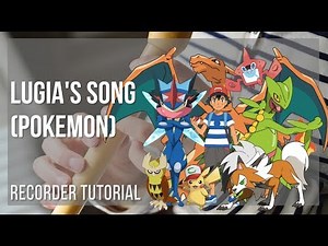 How to play Lugia's Song (Pokemon) by Shinji Miyazaki on Recorder (Tutorial)
