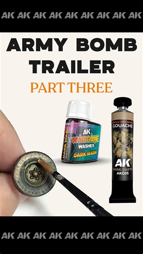 𝗔𝗥𝗠𝗬 𝗕𝗢𝗠𝗕 𝗧𝗥𝗔𝗜𝗟𝗘𝗥 𝐏𝐀𝐑𝐓 𝐓𝐇𝐑𝐄𝐄 ⬇️ Army bomb trailer series is back! In this third episode, our colleague @danielzamarbide makes the weathering on the trailer's wheels using our 𝟑𝐆𝐄𝐍 paints, 𝐰𝐚𝐫𝐠𝐚𝐦𝐞 𝐰𝐚𝐬𝐡𝐞𝐬, 𝐀𝐊 𝐆𝐨𝐮𝐚𝐜𝐡𝐞𝐬 & 𝐝𝐢𝐨𝐫𝐚𝐦𝐚 𝐩𝐫𝐨𝐝𝐮𝐜𝐭𝐬!! ---------- Retomamos la serie del remolque de bombas del ejército, en este capítulo nuestro compañero @danielzamarbide pinta las ruedas del remolque usando nuestros 𝟑𝐆𝐄𝐍, 𝐰𝐚𝐫𝐠𝐚𝐦𝐞 𝐰𝐚𝐬�
