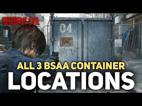 Resident Evil Requiem - All 3 BSAA Container Locations