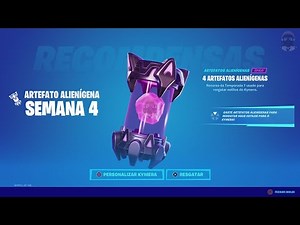 LOCALIZAÇÃO DOS ARTEFATOS ALIENIGENAS SEMANA 4 - FORTNITE