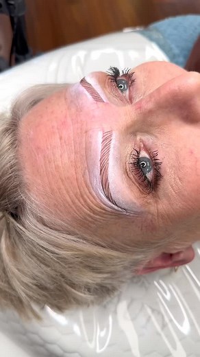 24 reactions | Today’s client lost her natural eyebrow hair after...