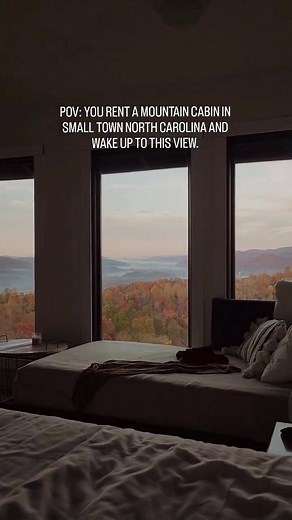 Woke up in our happy place 🍂⛰️ While we're entering our busiest season of the year (Q4 is already picking up steam!) , and also have a whole list of projects while here -- being here at NCMountainviewLodge.com is STILL a dream come true. The work is exciting and energizing. And breathing in the mountain air is always calming and healing. Thank you for being here. For letting me share my dreams and progress. For watching this slice of mountain transform, slowly but surely. #mountainview #mountai
