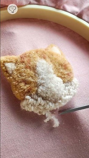 【punchneedle】🐈 cat 🐈 #パンチニードル#フリーステッチングニードル#handmade#satisfying