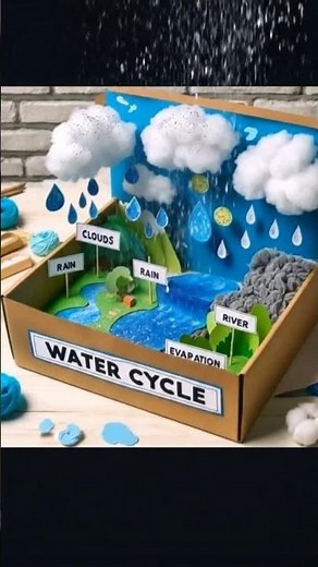 Water Cycle Working Model | Easy Science Project for School | Evaporation Condensation Rain