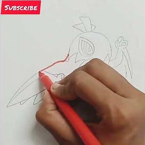 Pokemon series xyz drawing | How to draw Hawlucha from Pokemon series xyz step by step | #drawing