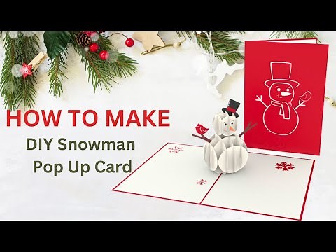 How to Make a Snowman Pop Up Card | Easy Christmas DIY Tutorial (Beginner-Friendly)