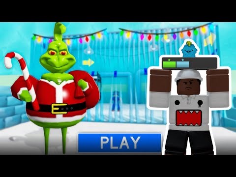 🔵Grinch Stole My Freedom!? Escaping His Prison in Roblox (OBBY) GRINCH PRISON