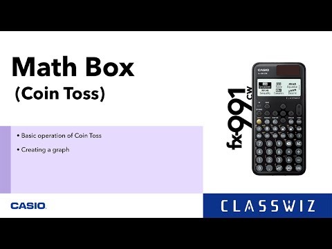 ClassWiz CW Series Calculator Tutorial - Math Box(Coin Toss)