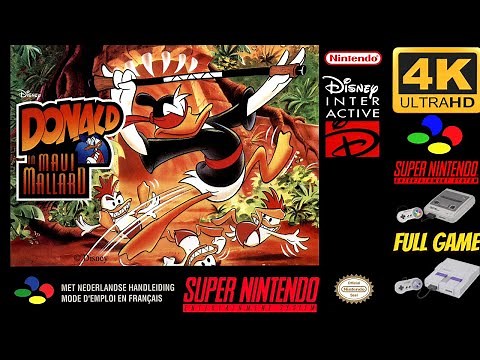 Maui Mallard in Cold Shadow [SNES] Gameplay Walkthrough FULL GAME [4K60ᶠᵖˢ🔴]