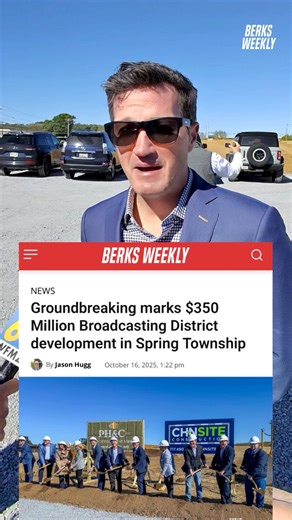 65K views · 374 reactions | Local and state officials joined developers Thursday morning to break ground on the $350 million Broadcasting District in Spring Township. The 100-acre mixed-use project will bring 116,000 square feet of retail space anchored by Whole Foods, more than 775 new housing units, and a dedicated parcel set aside for a potential new township library. | Berks Weekly | Facebook