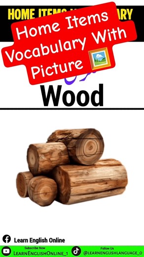Home Items Vocabulary With Picture 🖼️ 🏠 #foryou #englishtourduspeakingcourse #english