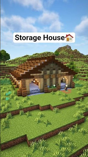 Minecraft Storage House🏠 Tutorial #shorts #minecraft #tutorial #foryou #fyp