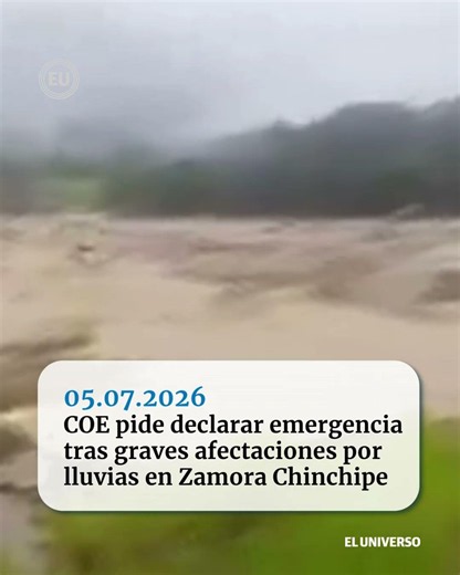 🚨 The emergency continues in Zamora Chinchipe.