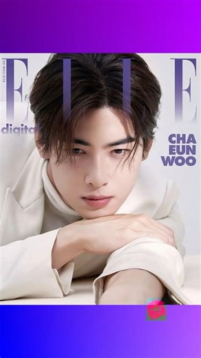 Looking at #ChaEunWoo💜 the Best Brand Magazine Model!