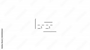 Black outline UI UX concept 4k icons animation on white background. ui icons, ux icons, 4k animation, black outline, user interface, user experience, web icons, line style icons, app design, Stock Video