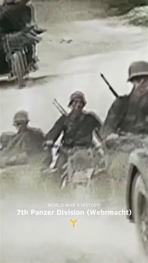German 7th Panzer Division during the invasion of the Soviet Union, World War II #ww2 #history
