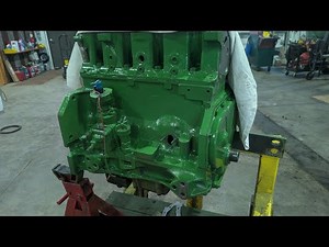 Let's start to put a John Deere 3020 gas engine together