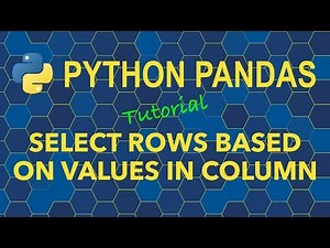 Python Pandas Select Rows from DataFrame Based on Values in Column
